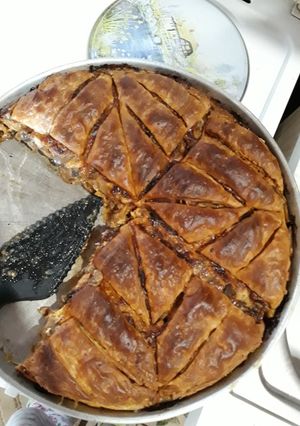 Φωτογραφία της συνταγής Μελιτζανόπιτα με τυριά (από την Βίκη)