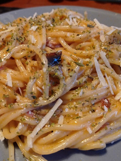 Una foto de Pasta Carbonara