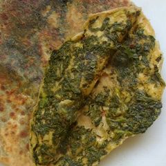A picture of Spicy spinach parrotta.