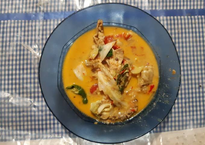 Resep Gongso ayam pedas kuah santan, Bisa Manjain Lidah