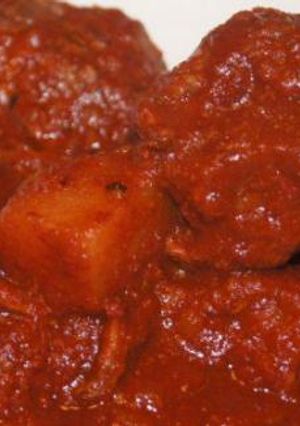 Una foto de Adobo con carne de res