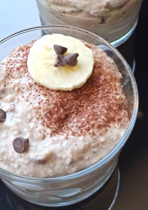 Une photo de Mini tiramisu à la banane vegan