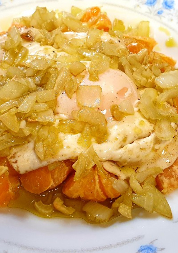 Una foto de Picadillo de naranja 🍊 ricooo