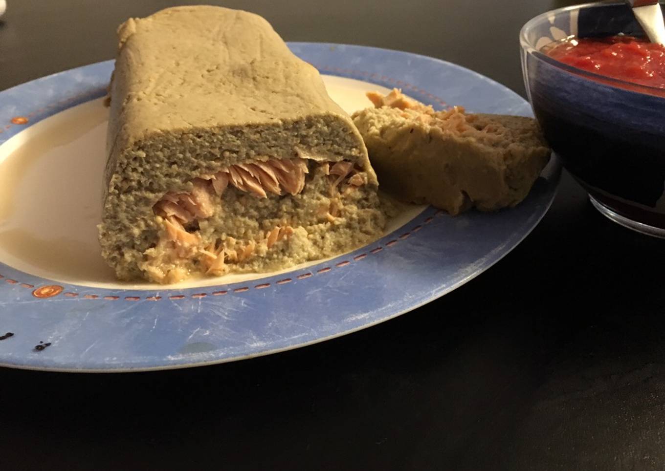 Pain d’aubergine au saumon