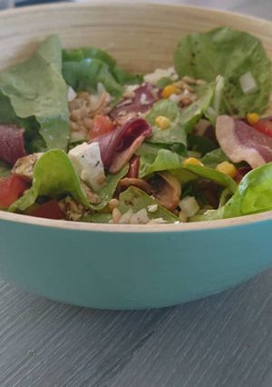 Une photo de Salade magret de canard