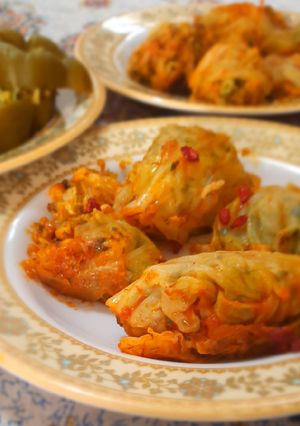 عکسی از دستور دلمه کلم