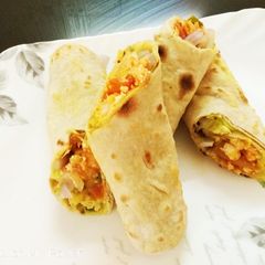 A picture of Vegetables paneer Kathi roll with avocado twist (very healthy ve.