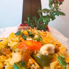 A picture of Vegetable biryani.