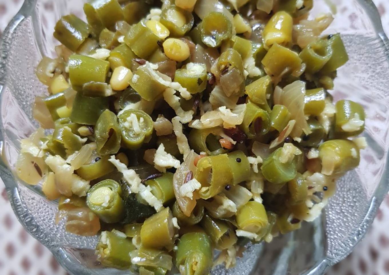 Beans Poriyal stir fry
