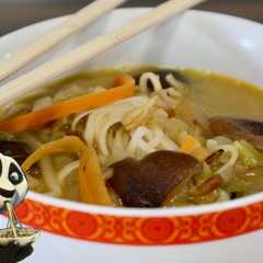 Una foto de Sopa Kung Fu Panda o sopa oriental de fideos
