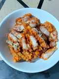 Samcan goreng crispy sambal matah
