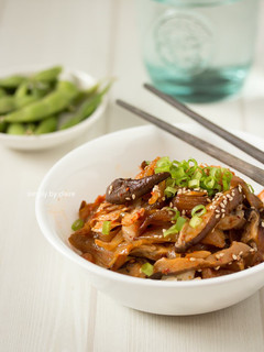 韓式泡菜炒鮮菇 – 健康素 的食譜成品照片