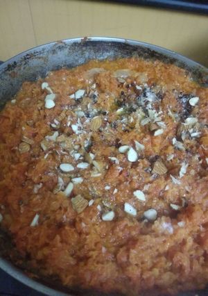 A picture of Gajar ka halwa.