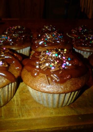 Una foto de Ponquesitos de Chocolate (sin huevo)
