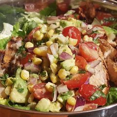A picture of Chipotle Chicken Salad with Honey Lime Vinaigrette.