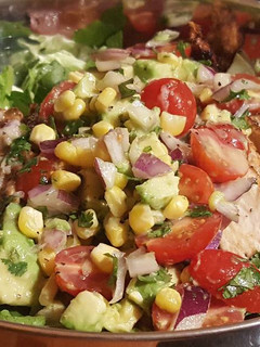 A picture of Chipotle Chicken Salad with Honey Lime Vinaigrette.