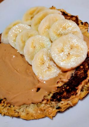 Una foto de Panqueque de Avena y Banana