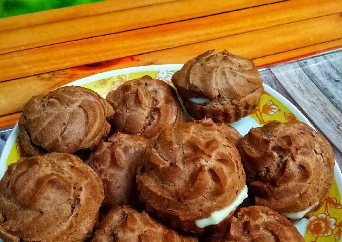 Soes coklat vla vanila