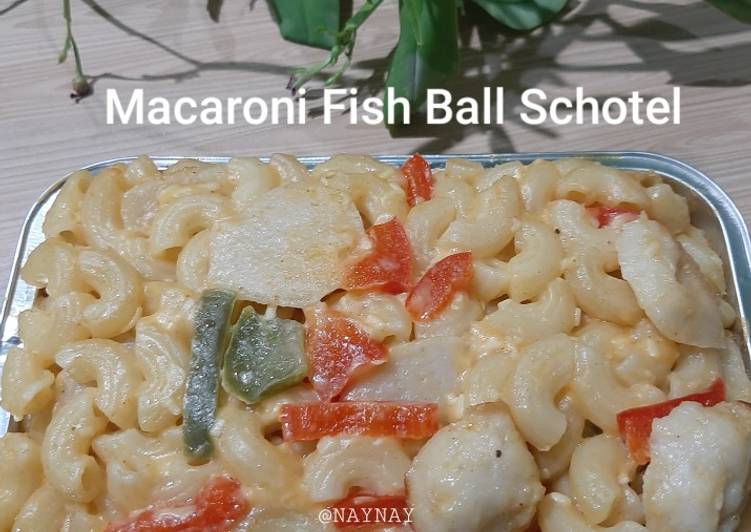 Resep Macaroni Schotel Bakso Ikan (Bisa Juga Tanpa Dipanggang) yang Enak Banget