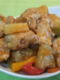 Una foto de Pollo agridulce