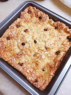 Foto resep Puding Roti Kismis Keju♡