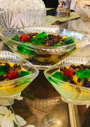 A picture of Choco Jelly Custard.