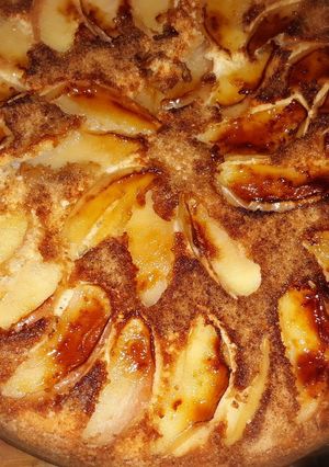 Una foto de Torta de manzana invertida