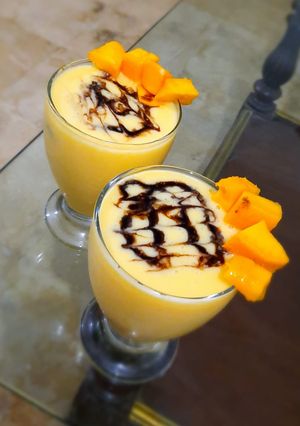 A picture of Mango milk shake.
