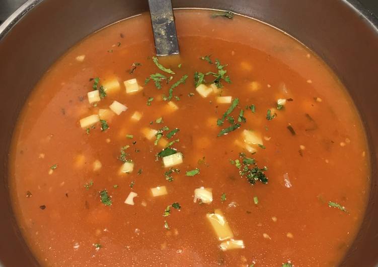 Bagaimana Membuat Tomato soup ala Chef Turnip, Enak