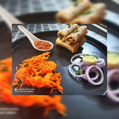 A picture of Veg spring rolls.