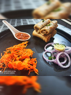 A picture of Veg spring rolls.