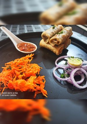A picture of Veg spring rolls.