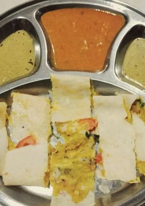 A picture of Masala dosa.