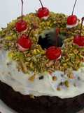 Queque de chocolate y pistachos