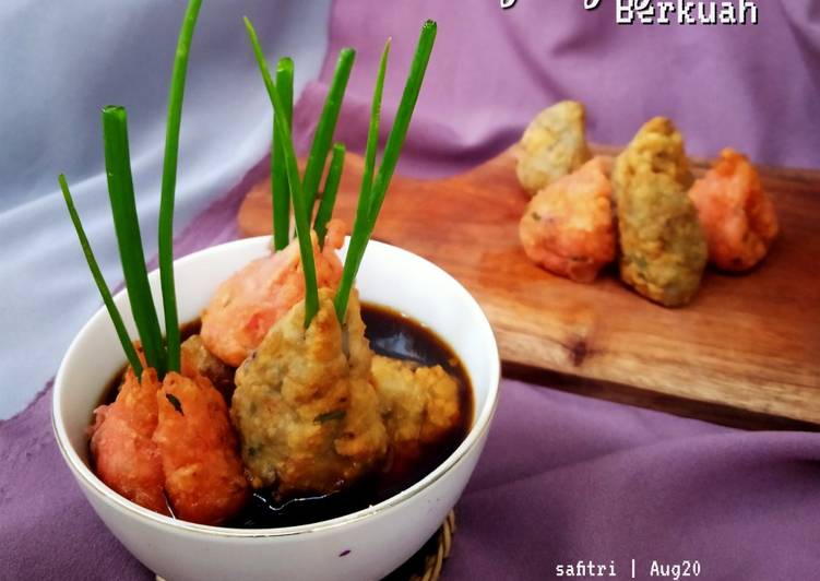 Cucur Bawang Daging Ceria Berkuah