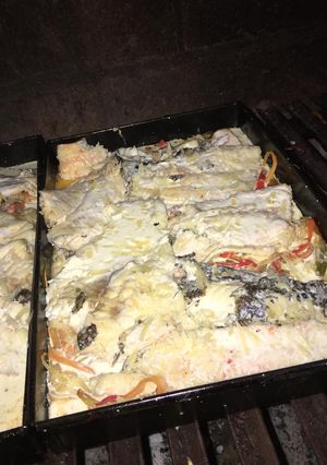 Una foto de Lenguado con papas a la crema (parrila)