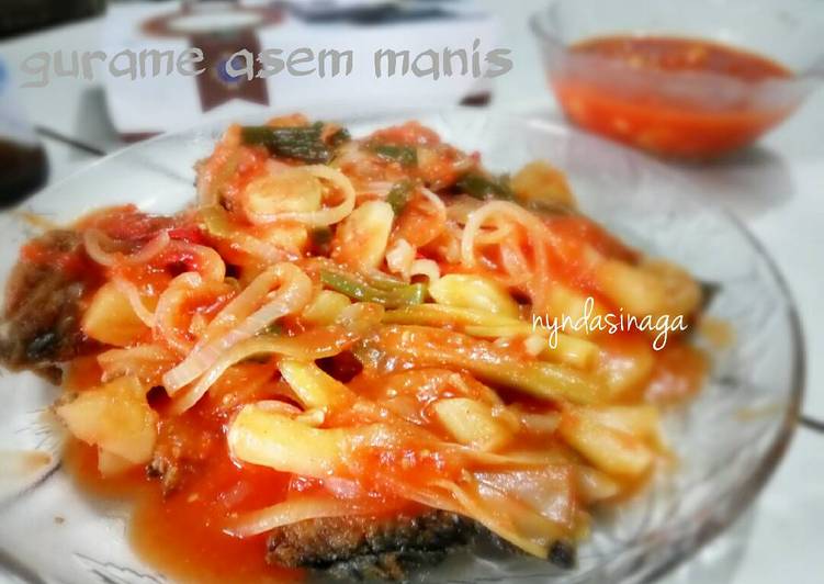 Cara termudah untuk Musim Semi LezatGurame asem manis