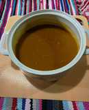 Sopa de zapallo y zanahorias