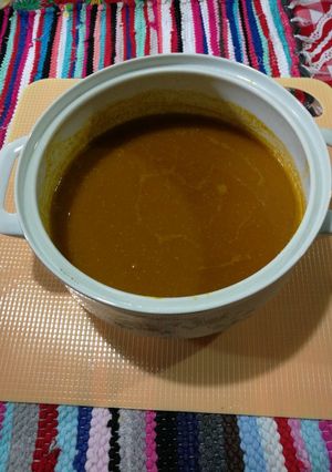 Una foto de Sopa de zapallo y zanahorias