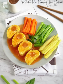 Foto resep Rollade Tahu Kentang Isi Sosis (Egg Roll Tahu)