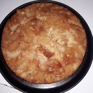 Torta de manzana invertida muy fácil ?