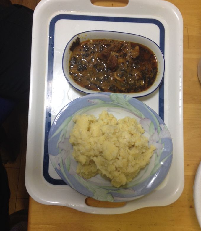 A picture of Ofe-ede (cocoyam soup).
