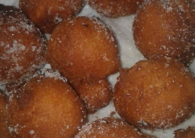 Buñuelos de banana y manzana Receta de fernanda- Cookpad