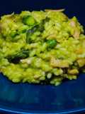 Risotto with Asparagus Cream and Smoked Salmon