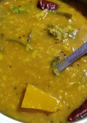 சிகப்பு பூசணி அவரைக்காய் சாம்பார்🎃 செய்முறை முக்கிய புகைப்படம்