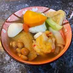 A picture of Colourful Yong Tau Foo Soup.