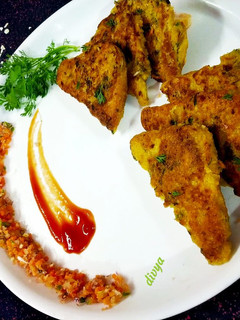 A picture of Vegetable oats bread toast.