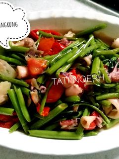 Foto resep Cumi Asin Tumis Kangkung