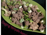 Daging teriyaki kembang kol