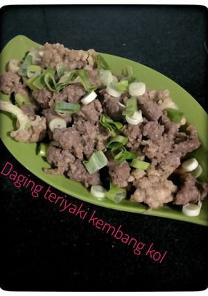 Foto resep Daging teriyaki kembang kol